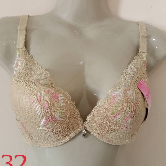 Skin Embroided Push Up Bra