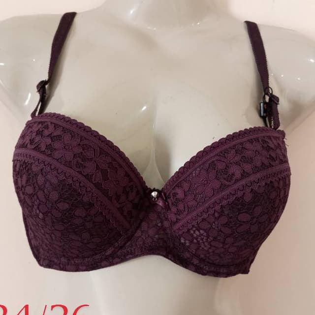 B-Cup Padded Embroided Bra