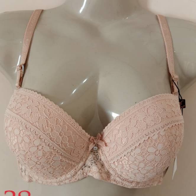 B-Cup Padded Embroided Bra