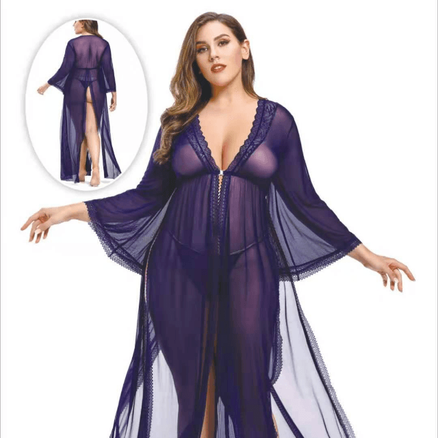 CURVY STRINGS - Hot and Sexy Long Nighty (0325)