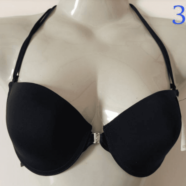 Black Halter Padded Bra